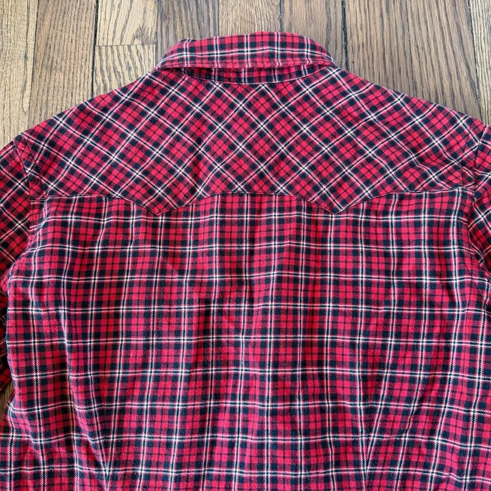 Vintage Ralph Lauren Women’s Slim Fit 100% Cotton Pearl Snap Size 6 - Picture 14 of 16